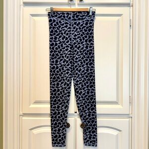Boden Blue and Black Patterned Leggings
